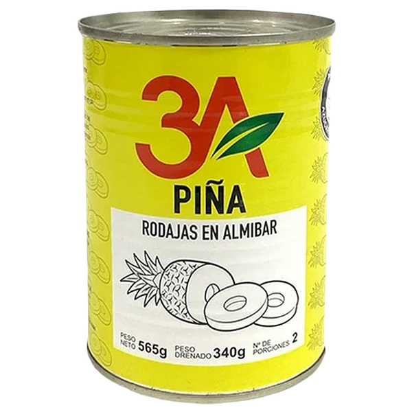 Piña En Rodajas 3a X565gr