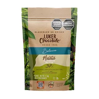 Chocolate Luker Mulata 37% Sin Azúcar X1kg