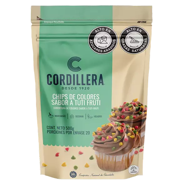 Chips De Colores Cordillera X500gr